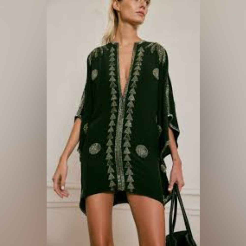 Westbound Embellished Silk-blend Crepe Mini Dress